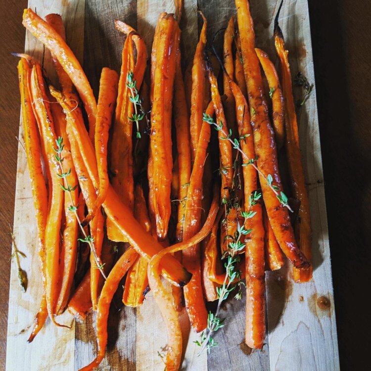 Buttery Apple Cider Carrots