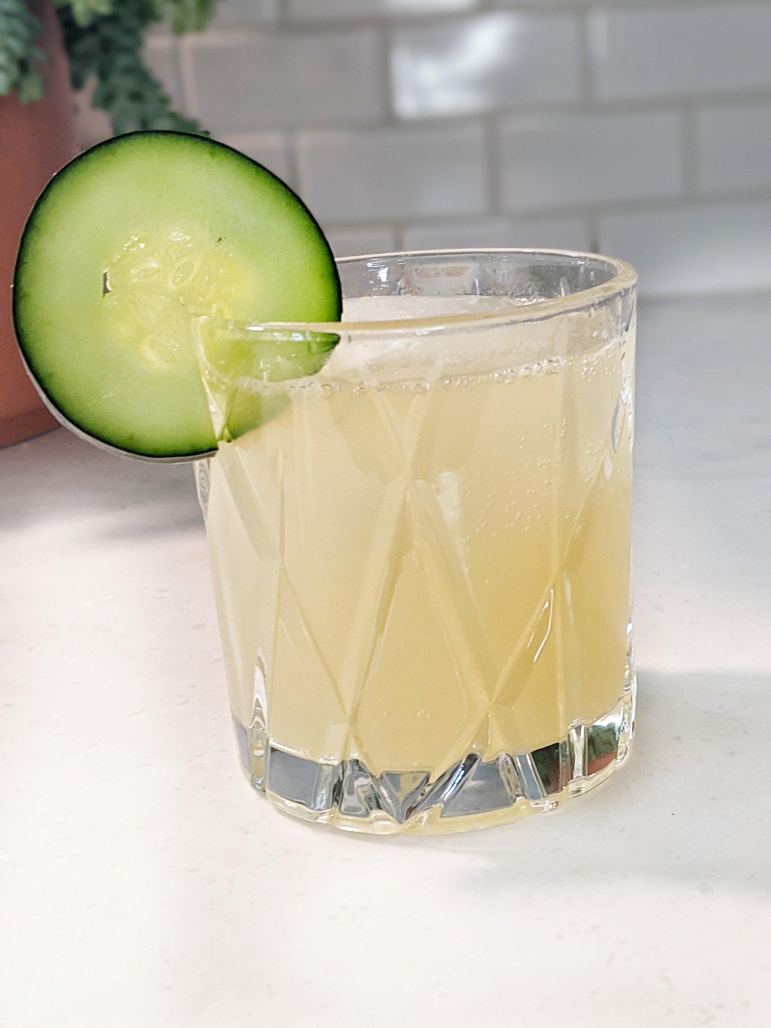 Cucumber Basil Soda