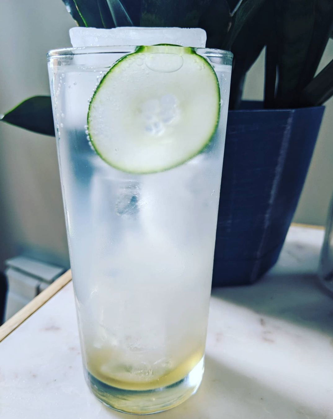 Basil Rose Sparkling Lemonade