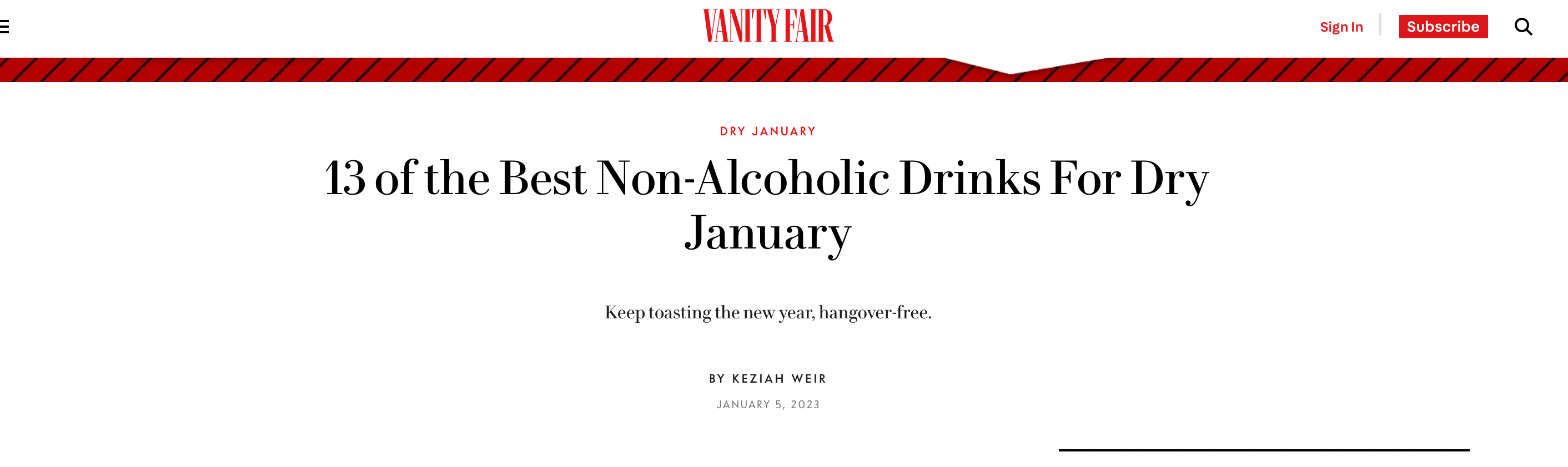 13 of the Best Non-Alcoholic Drinks For Dry January