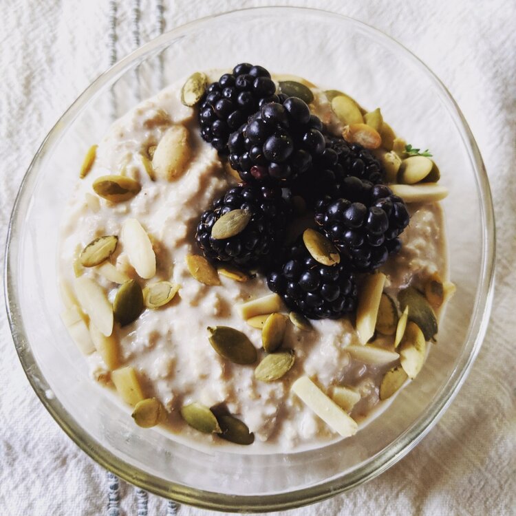 Cherry Coconut Milk Overnight Oats